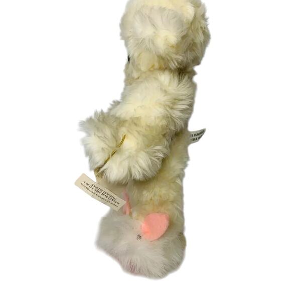 Vtg Annette Funicello Collectible Teddy Bear Plush w/ Necklace Bunny Slippers - Picture 8 of 9